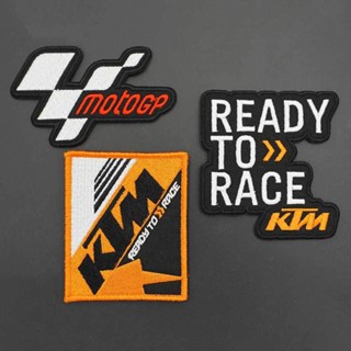 R พร้อมส่ง สติกเกอร์โลโก้ RACE KTM Off-Road สําหรับติดตกแต่งเสื้อผ้า รถจักรยานยนต์