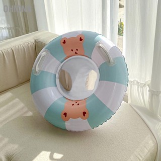 OHIONA แหวนว่ายน้ำสำหรับเด็ก Inflatable Baby Float PVC Swim Seat พร้อมที่จับคู่สำหรับสระน้ำ