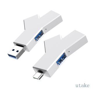 Utakee ฮับ USB Type-c 3 0 Type-c 3 0 ความเร็วสูง 480Mbps ถ่ายโอนข้อมูล หลายพอร์ต Ex