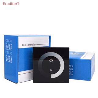 [EruditerT] Dc 12v-24v แผงสวิตช์ไฟ Led หรี่แสงได้ สําหรับติดผนัง [ใหม่]