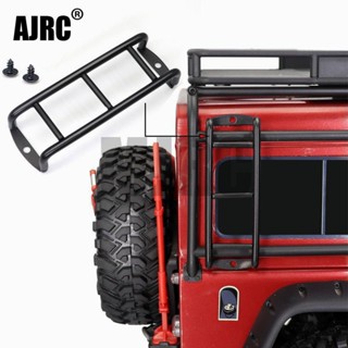 Ajrc บันไดโลหะ ทรงโค้ง สีดํา สําหรับรถไต่หินบังคับ 1:10 Trax TRX4 Axial SCX10 90046 RC4WD D90 d110 1 ชิ้น