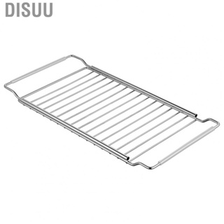 Disuu Sink Drain Tray  Fast Draining Stainless Steel Telescopic Storage Rack Multifunctional for Kitchen