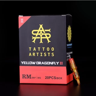 เครื่องมือสักลายแมลงปอสีเหลือง II 20 ชิ้น/กล่อง (ส่งภายใน 24 ชั่วโมงต่อวัน)