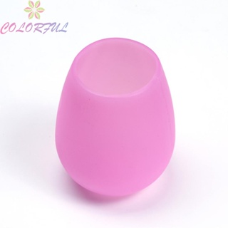 【COLORFUL】Silicone Wine Cup Party Portable Travel Unbreakable 10.6*5.5*4cm 6 Colors