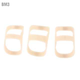 BM3 3Pcs Finger Splint Oval Support สำหรับข้ออักเสบ Mallet Trigger Fingers เบอร์ 13 14 15