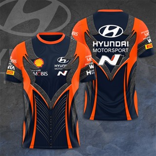 เสื้อยืด พิมพ์ลาย Mobis x WRC 3 มิติ สไตล์โมเดิร์น