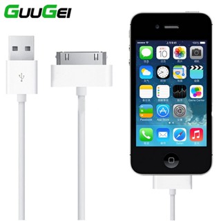 Guugei สายชาร์จ USB 30 Pin สําหรับ i-Phone 4S 4 3GS i-Pad 1 2 3 i-Pod