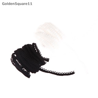 Goldensquare แถบผ้าลูกไม้ถัก รูปตัว U 15 หลา ยาว 5 ม. ยืดหยุ่น สําหรับตกแต่งเสื้อผ้า งานแต่งงาน DIY 1 ชิ้น