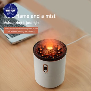 เครื่องทำความชื้น Flame Aromatherapy Home ความจุขนาดใหญ่ Smart Desktop Small Air Atomizer 【Kinostar】