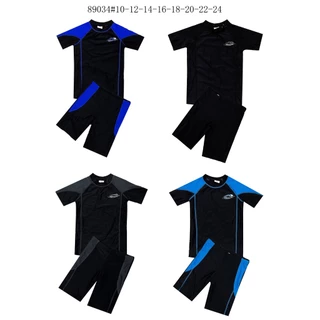 ชุดว่ายน้ำเด็กผู้ชาย รหัส 89034 ชุดว่ายน้ำเด็กผู้ชาย เสื้อแขนสั้น กางเกงขาสั้น พร้อมส่ง
