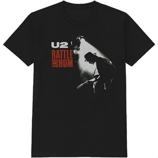 เสื้อยืด U2 Rattle Hum สีดํา