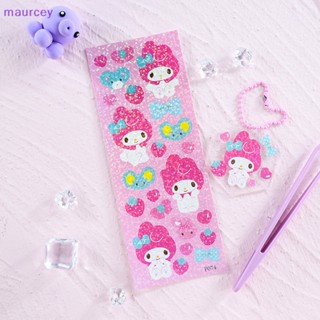 Maurcey Sanrio สติกเกอร์เลเซอร์ ลายการ์ตูนกราฟฟิตี้ สําหรับตกแต่งสมุด แล็ปท็อป