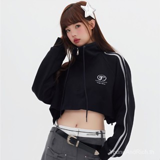 เสื้อกันหนาว คอปกตั้ง ปักลาย ทรงหลวม สําหรับผู้ชาย และผู้หญิง