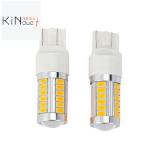 7443, หลอดไฟเลี้ยว Led T20 สีเหลืองอําพัน 900 ลูเมน สว่างมาก สําหรับจอดรถยนต์ (แพ็คละ 2 ชิ้น)