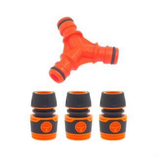 4pcs Plastic Irrigation Quick Release Easy To Install Garden Supplies Reinforced 3 Way Splitter Hose Connector