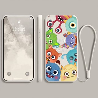 เคส  Samsung A750 A7 2018  โทรศัพท์มือถือ แบบนิ่ม ลายการ์ตูนมอนสเตอร์ สําหรับ