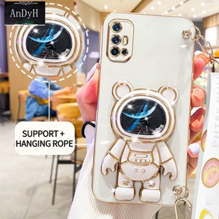 Andyh เคสโทรศัพท์มือถือ ลายนักบินอวกาศ 3D พร้อมสายคล้อง สําหรับ Vivo V19 NEO V17