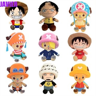 JAVIER ของเล่นตุ๊กตาการ์ตูน Ace Monkey D Luffy Zoro Chopper ขนาด 25 ซม.