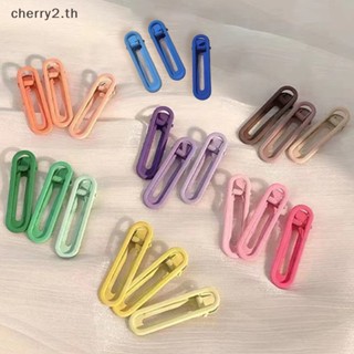 [cherry2] กิ๊บติดผม รูปเรขาคณิตน่ารัก สีแคนดี้ สําหรับเด็กผู้หญิง 3 ชิ้น ต่อชุด [TH]