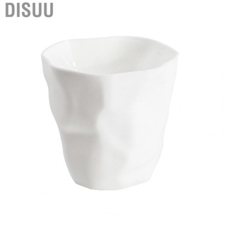 Disuu Makeup Brush Container  Easy Access Neat Storage Irregular Pleated Surface Case for Bathroom