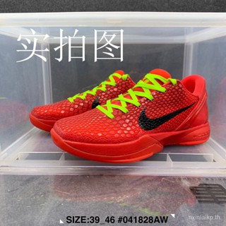 รองเท้ากีฬา รองเท้าบาสเก็ตบอล รุ่น Kobe 6 Kobe 6 สีแดง ทนต่อการสึกหรอ สําหรับผู้ชาย 2023