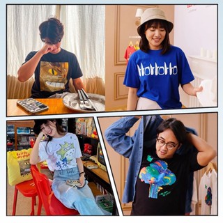 【พร้อมส่ง】เสื้อยืดแขนสั้น พิมพ์ลาย Ghibli Miyazaki Hayao Spirited away Totoro สําหรับผู้ชาย และผู้หญิง