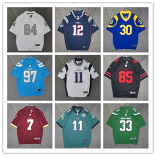 เสื้อกีฬารักบี้ แขนสั้น ลายทีมชาติฟุตบอล Nfl สไตล์ฮิปฮอป สตรีทแดนซ์ พลัสไซซ์