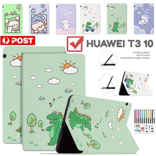 Folio เคสหนัง ฝาพับ ลายการ์ตูน กันกระแทก สําหรับ Huawei MediaPad T3 10 AGS-W09 9.6 นิ้ว