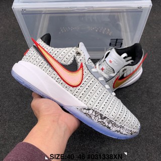 【100%】NK Lebron James 20 รองเท้าบาสเก็ตบอล ระบายอากาศ มั่นคง แฟชั่น สําหรับผู้ชาย 3