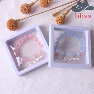 BLISS สร้อยข้อมือ เชือกยางยืด ลายสุนัขชินนาม่อนโรลน่ารัก สไตล์เกาหลี สําหรับแฟนสาว