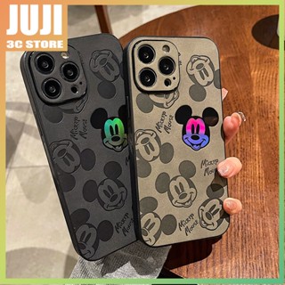 เคสโทรศัพท์มือถือแบบนิ่ม TPU กันกระแทก ลายมิกกี้เมาส์ สีรุ้ง หรูหรา สําหรับ IPhone 14 11 12 13 Pro Max