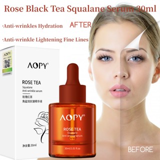 Rose Black Tea Squalane เซรั่มบํารุงผิว ต่อต้านริ้วรอย 30 มล.