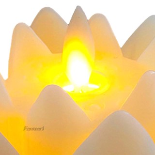 [Fenteer1] โคมไฟ LED รูปดอกบัว สําหรับตกแต่งบ้าน