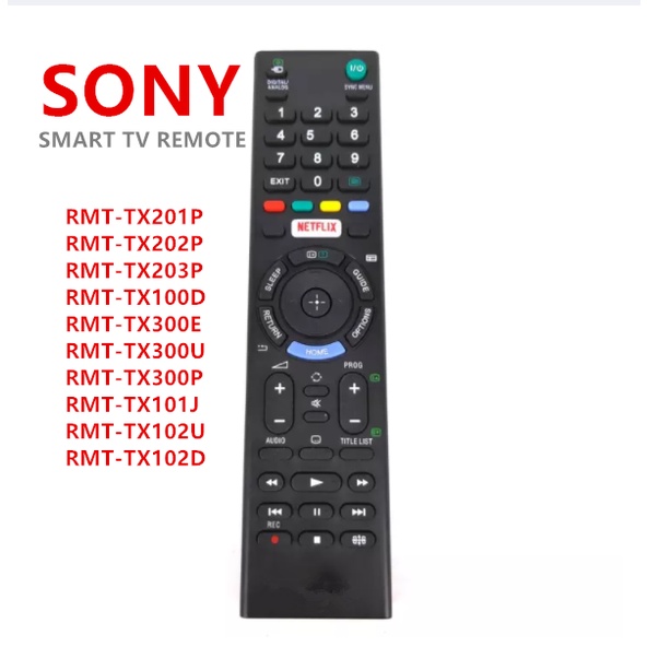 สําหรับ Sonr RMT-TX201P RMT-TX202P RMT-TX203P สําหรับ SONY Bravia LED TV netflix รีโมทคอนโทรลสําหรับ