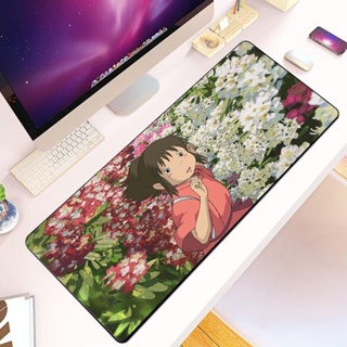 Spirited Away ogino chihiro แผ่นรองเมาส์ กันลื่น พิมพ์ลาย HD สําหรับคอมพิวเตอร์ เกมเมอร์ Xxl90X40 ซม.