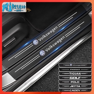 Rto สติกเกอร์ติดขอบประตูรถยนต์ กันรอยขีดข่วน อุปกรณ์เสริม สําหรับ Volkswagen VW PASSAT GOLF Polo TIGUAN JETTA CADDY Scirocco Beetle MK5 MK6 MK7 MK8 4 ชิ้น