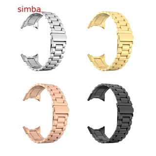 【Simba】พรีเมี่ยม สามลิงค์ สร้อยข้อมือ สําหรับนาฬิกาพิกเซล พร้อมเครื่องมือนาฬิกา ที่สมบูรณ์แบบ สะดวกสบาย และสไตล์ สําหรับ Smartwatch ของคุณ