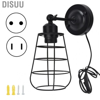 Disuu Wall Light  Wide Application Industrial Lamp Easy Installation 85-250V Vintage with Switch for Coffee Shop Corridor Living Room