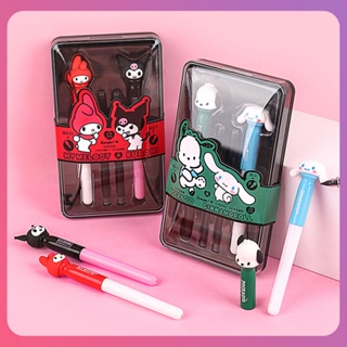 Creative Sanrio Series ชุดกล่องปากกานักเรียนชุดการ์ตูนน่ารัก Kuromi Pochacco Student Diary Ink Sac Pen Set อุปกรณ์นักเรียนอุปกรณ์เสริมสำหรับโรงเรียน [COD]