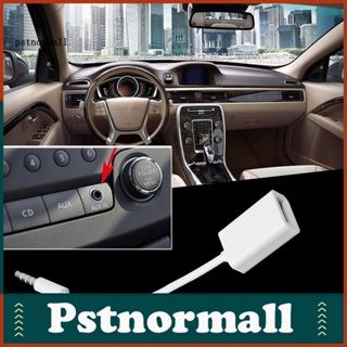 Pstnormall แจ็คแปลงเสียง AUX ตัวผู้ 35 มม. เป็น USB 20 ตัวเมีย MP3 สําหรับรถยนต์