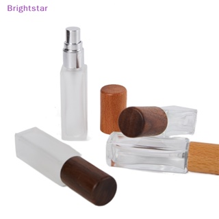 Brightstar ขวดแก้วเปล่า แบบใส เติมได้ ขนาดพกพา 5 10 มล.