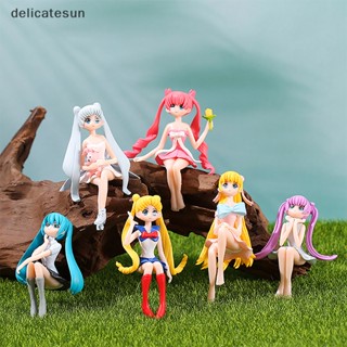 Delicatesun โมเดลฟิกเกอร์ รูปผู้หญิงสวยน่ารัก ของตกแต่งภายในรถยนต์ แดชบอร์ด สําหรับตกแต่งบ้าน