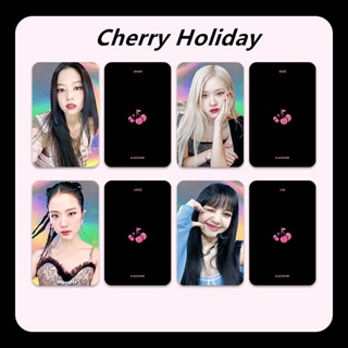 โปสการ์ดโฮโลแกรมเลเซอร์ BLACK-PINK HOLOGRAPHIC COMEBACK อัลบั้ม Jennie Lisa Jisoo Rose Kpop สินค้าราคาถูก CX 4 ชิ้น ต่อชุด