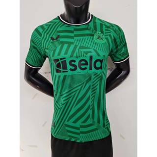 เสื้อกีฬาแขนสั้น ลายทีมชาติฟุตบอล Newcastle Away Green Jersey S-XXL 23-24 ชุดเยือน สําหรับผู้ชาย