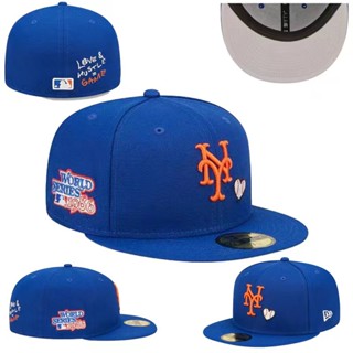 [ใหม่] หมวกเบสบอลลําลอง ปิดเต็มตัว ลาย New York Mets ปรับได้ แฟชั่นฤดูใบไม้ผลิ ฤดูร้อน สําหรับผู้ชาย และผู้หญิง 9DQ4