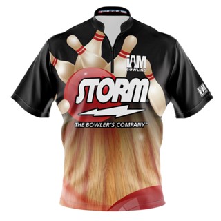 Storm DS เสื้อโปโล แขนสั้น พิมพ์ลายโบว์ลิ่ง 2069-ST 3D