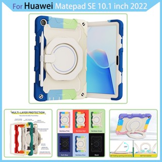 เคส สําหรับ Huawei Matepad SE 10.1 นิ้ว 2022 360° เคสกันกระแทก ด้ามจับหมุนได้ สําหรับงานหนัก