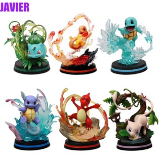 JAVIER ฟิกเกอร์ PVC รูปโปเกม่อน Blastoise Mewtwo Bulbasaur ของขวัญวันเกิด สําหรับตกแต่ง