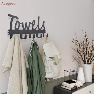 [Asegreen] Towels ตะขอแขวนผ้าขนหนู แบบติดผนัง มีกาวในตัว สําหรับห้องครัว