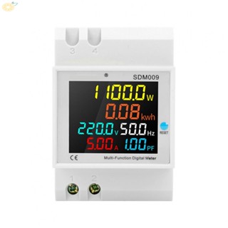 【VARSTR】Professional Din Rail LCD Digital Voltmeter Voltage Current Energy Meter